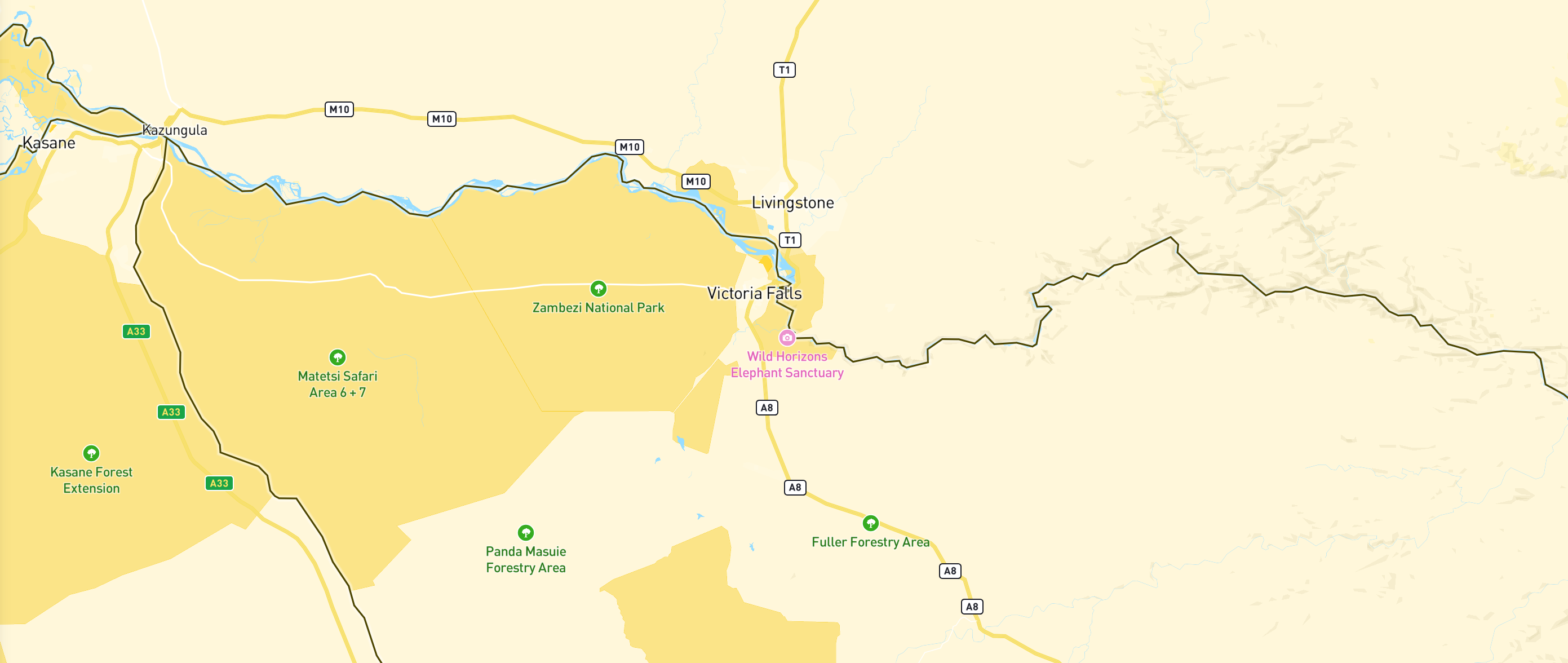Map point of the beautiful place